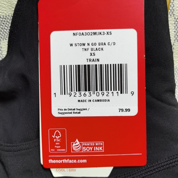 the north face flashdry high support bra - Picture 2 of 4